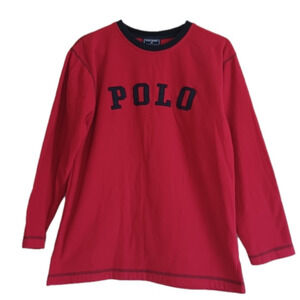 Vintage Polo Sport Ralph Lauren pull over fleece top shirt womens size l…